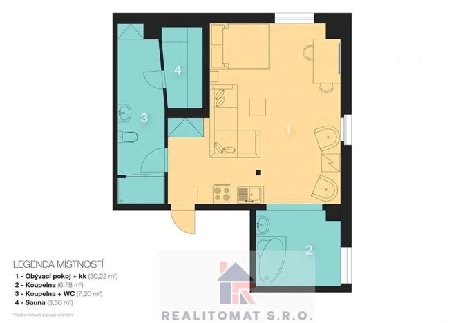 Pronájem bytu 1+kk, Praha - Jinonice, Peroutkova, 55 m2