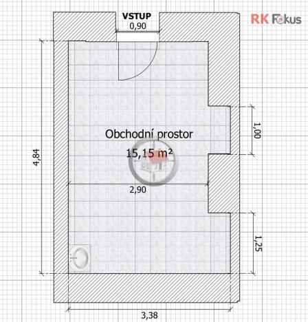 Pronájem obchodního prostoru, Moravské Budějovice, nám. ČSA, 15 m2