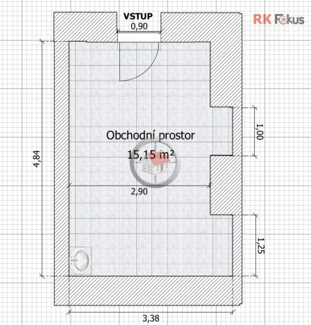 Pronájem obchodního prostoru, Moravské Budějovice, nám. ČSA, 15 m2