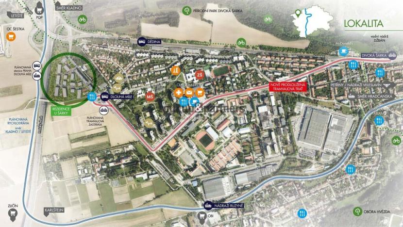 Pronájem garážového stání, Praha, Stočesova, 13 m2