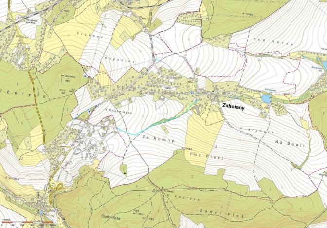 Prodej pole, Zahořany, 5303 m2