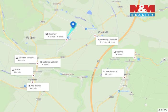 Prodej pole, Chotiměř, 35505 m2