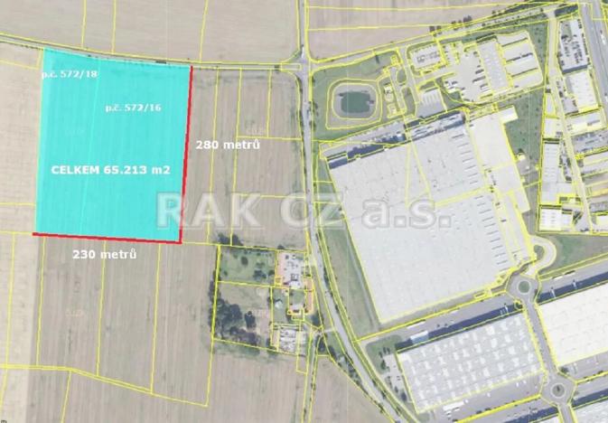 Prodej pole, Klecany, 65213 m2