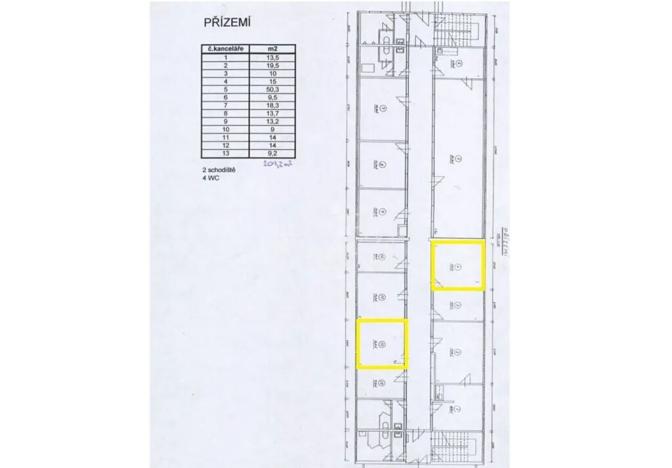 Pronájem kanceláře, Pardubice, Mezi Mosty, 65 m2