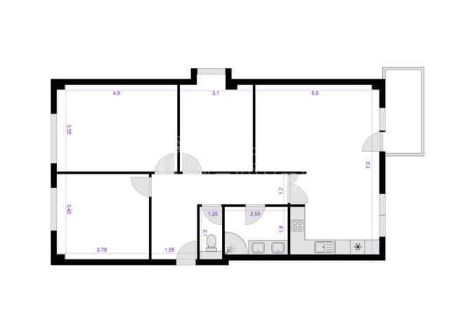 Pronájem bytu 4+kk, Ostrava - Poruba, U Soudu, 95 m2