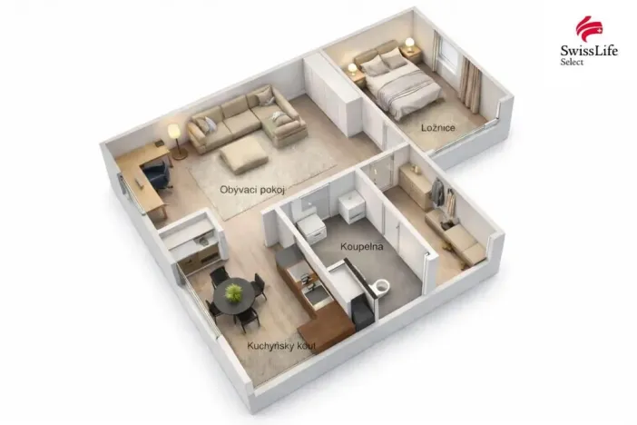 Prodej bytu 2+1, Roztoky, Masarykova, 54 m2