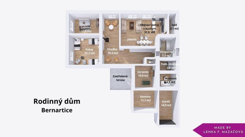 Prodej rodinného domu, Bernartice - Horní Heřmanice, 151 m2