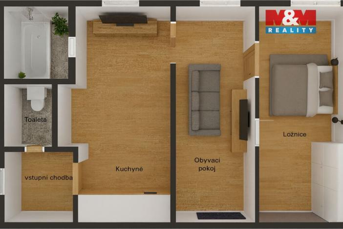 Prodej bytu 2+1, Karlovy Vary, Foersterova, 49 m2