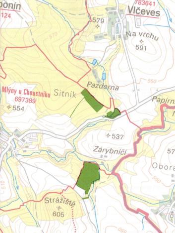 Prodej lesa, Vlčeves, 250236 m2