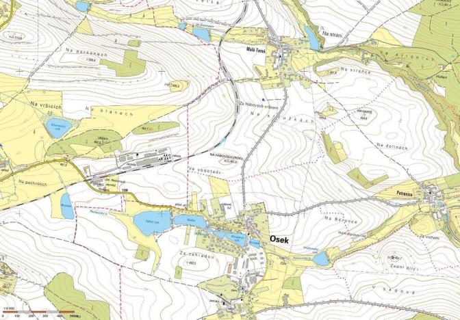 Prodej louky, Osek, 441 m2