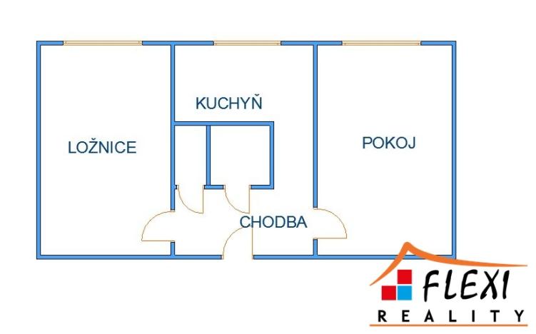 Pronájem bytu 2+1, Karviná - Ráj, Kosmonautů, 50 m2