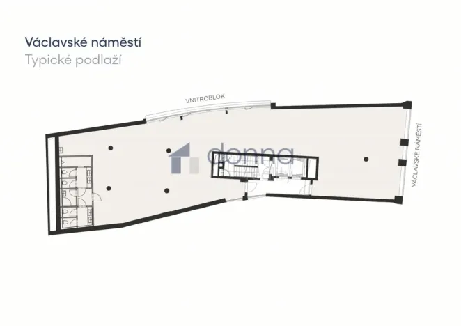Pronájem kanceláře, Praha, Václavské náměstí, 115 m2
