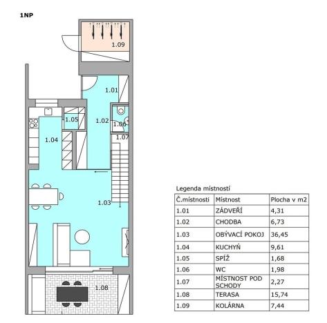 Prodej rodinného domu, Pasohlávky, 134 m2