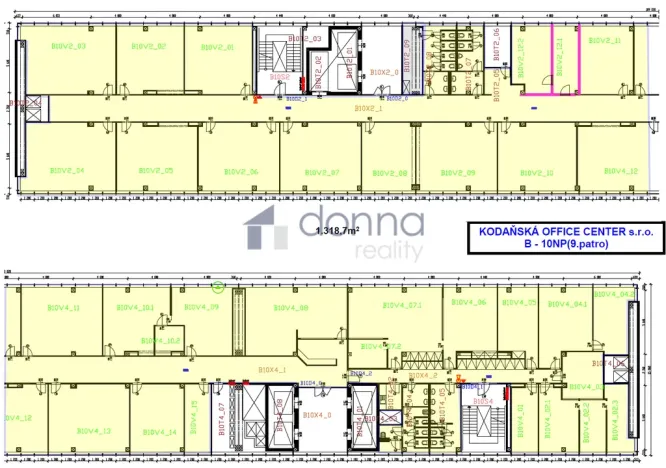 Pronájem kanceláře, Praha, Kodaňská, 1318 m2