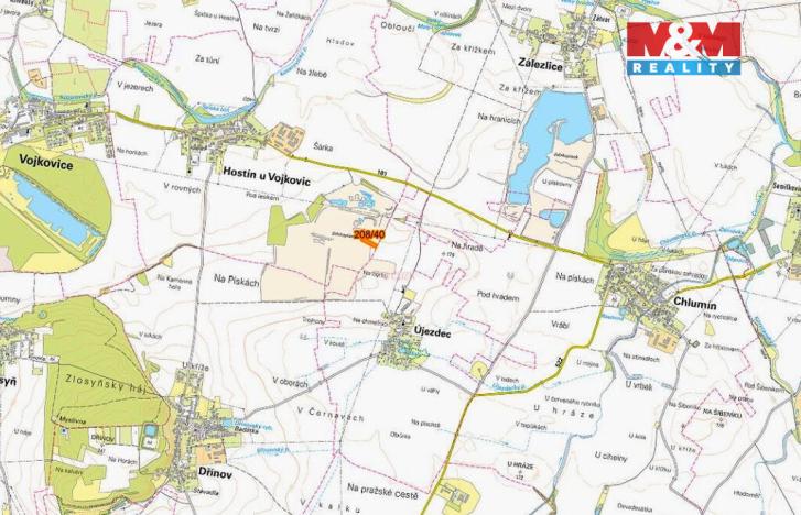 Prodej pole, Hostín u Vojkovic, 4832 m2