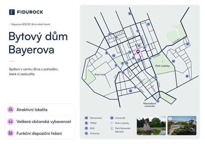 Prodej bytu 4+kk, Brno, Bayerova, 88 m2