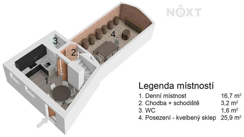 Prodej vinného sklepa, Moravská Nová Ves, 95 m2