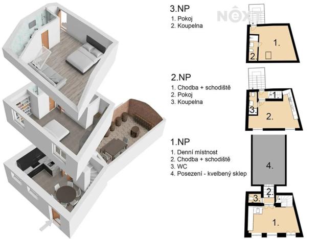 Prodej vinného sklepa, Moravská Nová Ves, 95 m2