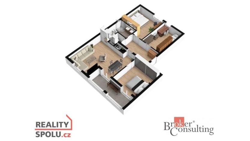 Prodej bytu 4+kk, Břasy, 98 m2