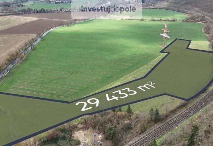 Prodej pole, Černošice, Radotínská, 29433 m2