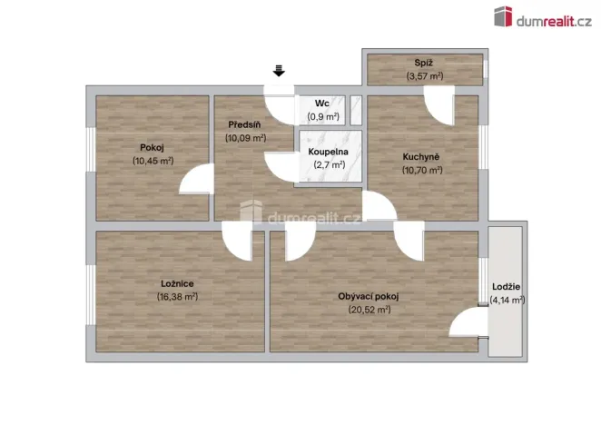 Prodej bytu 3+1, Všeradice, 84 m2