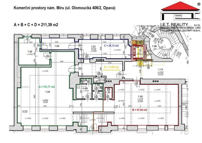Pronájem obchodního prostoru, Opava, Olomoucká, 102 m2