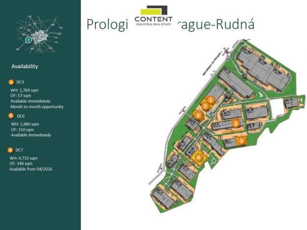 Pronájem skladu, Rudná, K Vypichu, 1769 m2