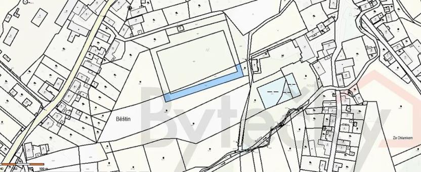 Prodej louky, Běštín, 8080 m2