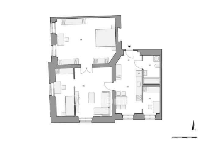 Prodej bytu 3+1, Praha - Malá Strana, Mělnická, 91 m2