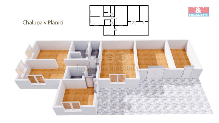 Prodej chalupy, Plánice - Štipoklasy, 90 m2