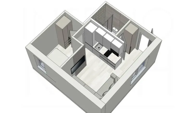 Pronájem bytu 2+kk, Praha - Žižkov, Na Jarově, 22 m2