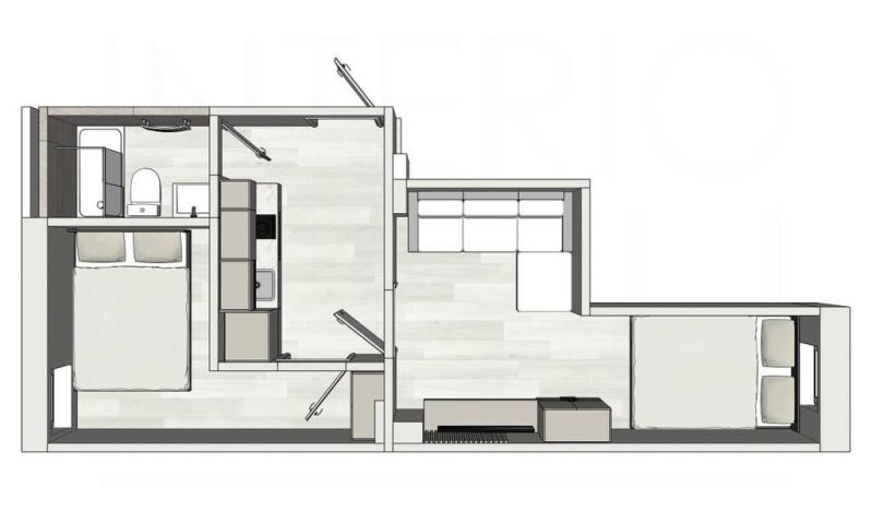 Pronájem bytu 3+kk, Praha - Žižkov, Na Jarově, 26 m2