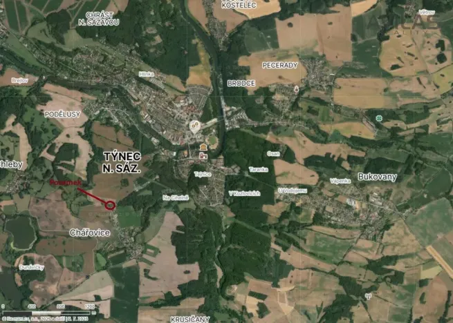 Prodej pozemku pro bydlení, Chářovice, Chářovice, 1600 m2