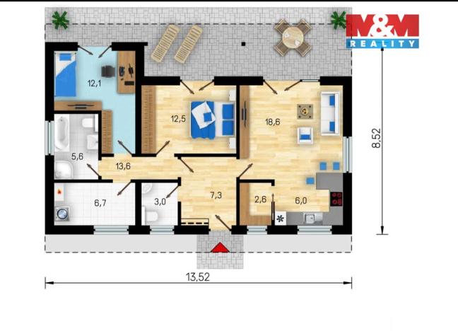 Prodej rodinného domu, Třemošná - Záluží, 77 m2