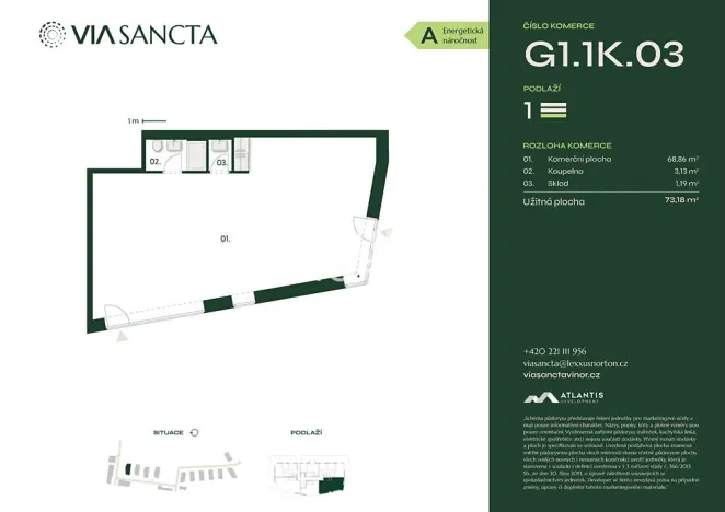 Prodej komerční nemovitosti, Praha - Vinoř, Mladoboleslavská, 75 m2