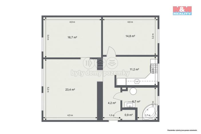 Prodej bytu 3+1, Habartov, 1. máje, 75 m2