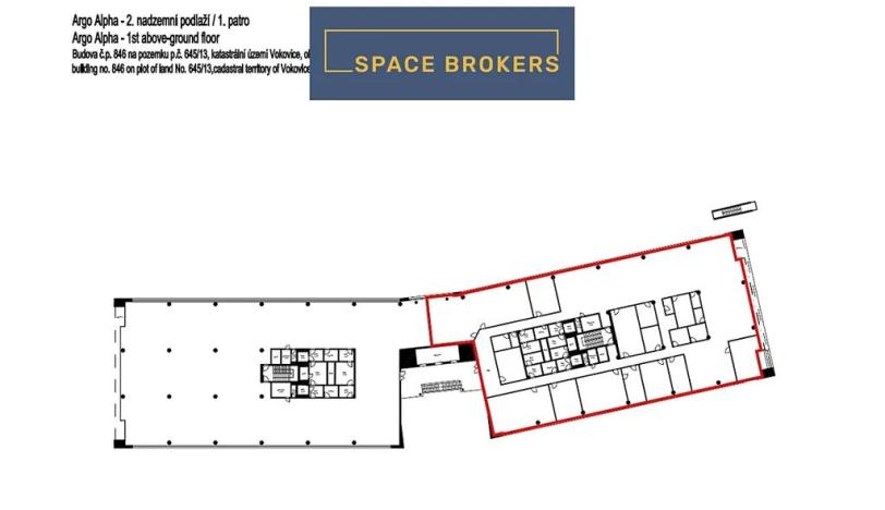 Pronájem kanceláře, Praha - Vokovice, Evropská, 1000 m2