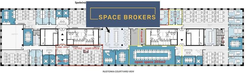 Pronájem kanceláře, Praha - Karlín, Rohanské nábřeží, 700 m2