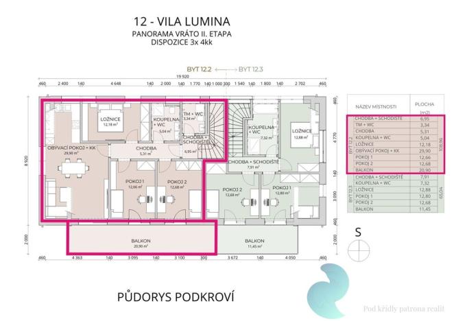 Prodej bytu 4+kk, Vráto, Na Pěšině, 98 m2