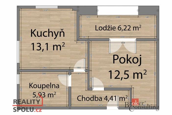Pronájem bytu 2+kk, Břasy, 47 m2