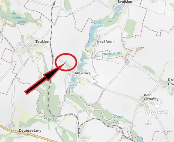 Prodej podílu pozemku pro bydlení, Toušice, 194 m2