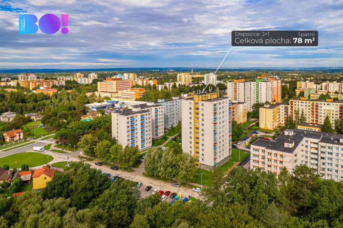 Prodej bytu 3+1, Orlová, 1. máje, 75 m2