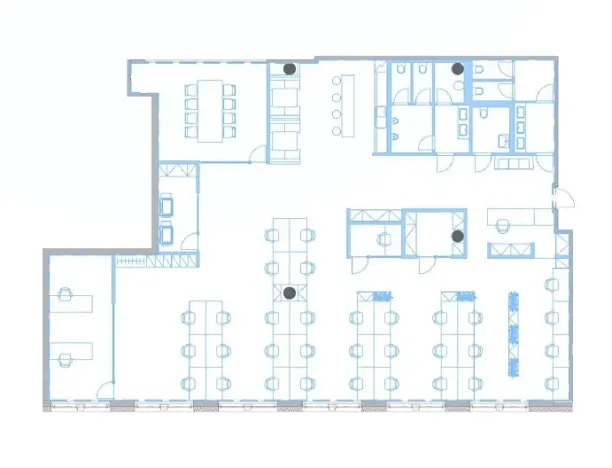 Pronájem kanceláře, Praha - Holešovice, Veletržní, 380 m2