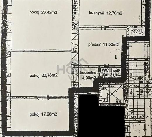 Prodej bytu 3+1, Praha - Bubeneč, Národní obrany, 94 m2