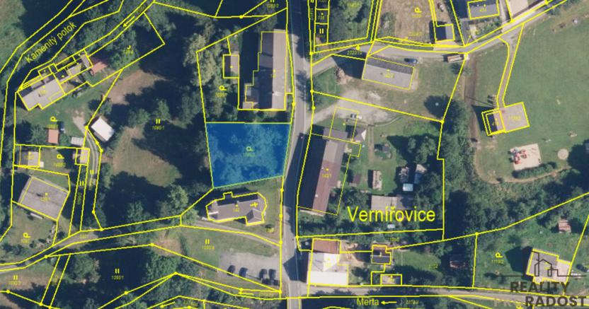 Prodej pozemku pro bydlení, Vernířovice, 799 m2