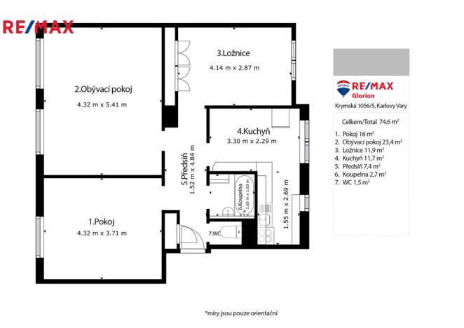 Prodej bytu 3+1, Dolní Žandov, 79 m2