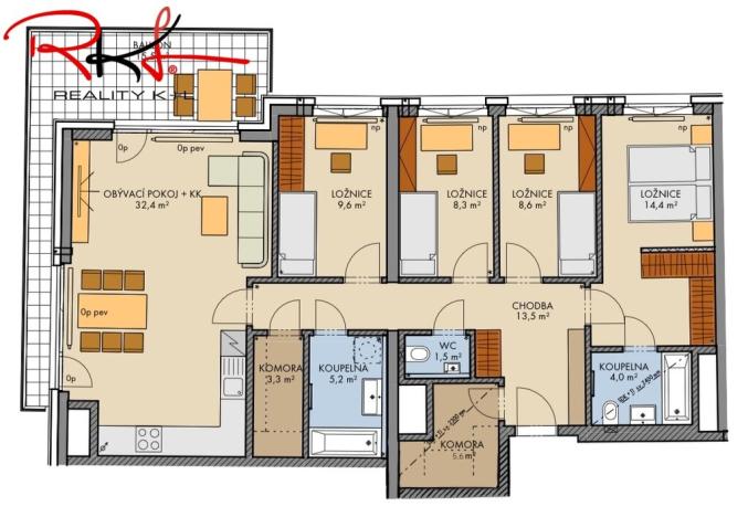 Prodej bytu 5+kk, Praha - Chodov, 113 m2