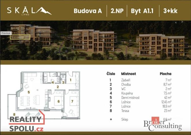 Prodej bytu 3+kk, Lipno nad Vltavou, 132 m2
