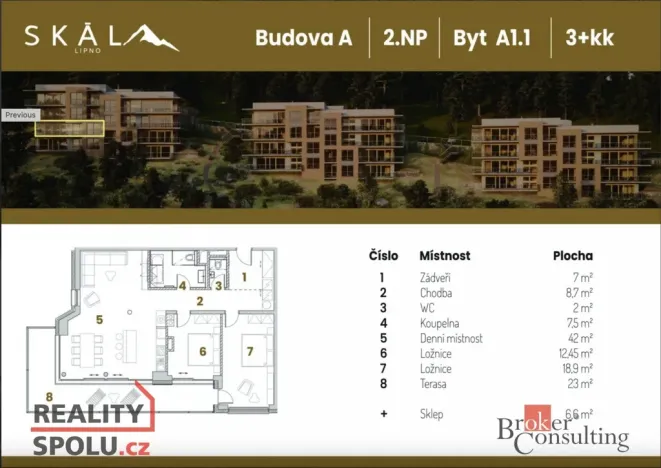 Prodej bytu 3+kk, Lipno nad Vltavou, 132 m2