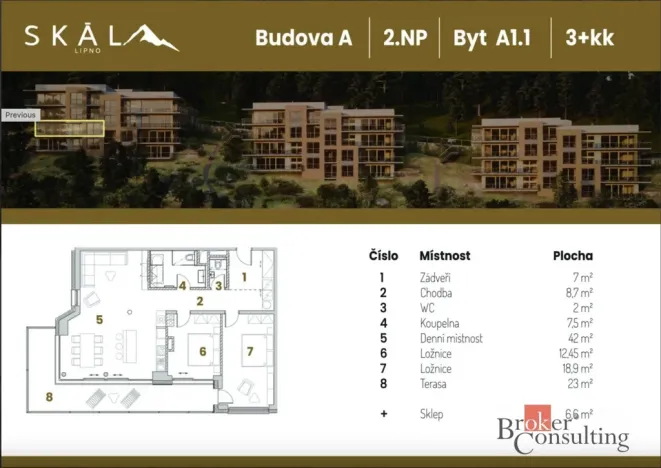 Prodej bytu 3+kk, Lipno nad Vltavou, 132 m2